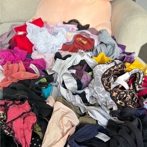 Assorted thongs various colors and material bulk sale